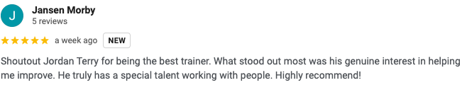 Google review from Jansen